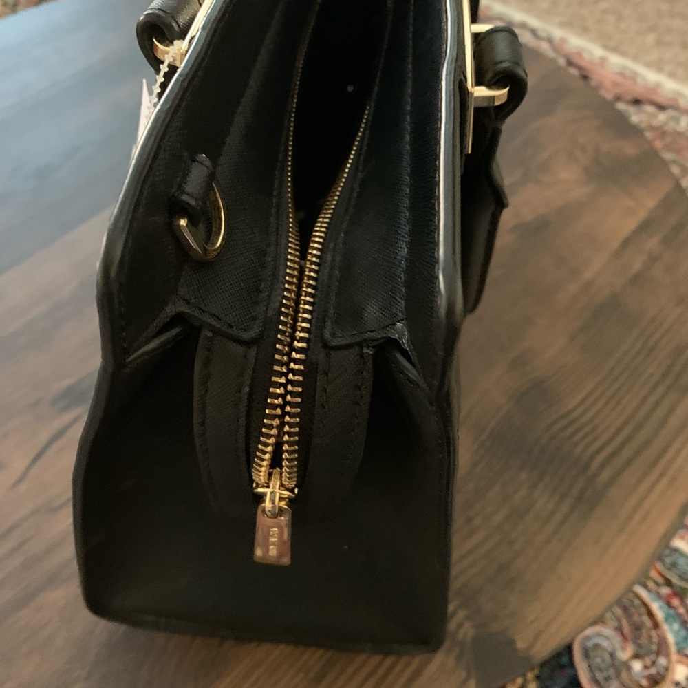 Michael Kors Black Large Satchel Handbag NWT - Picture 7 of 8